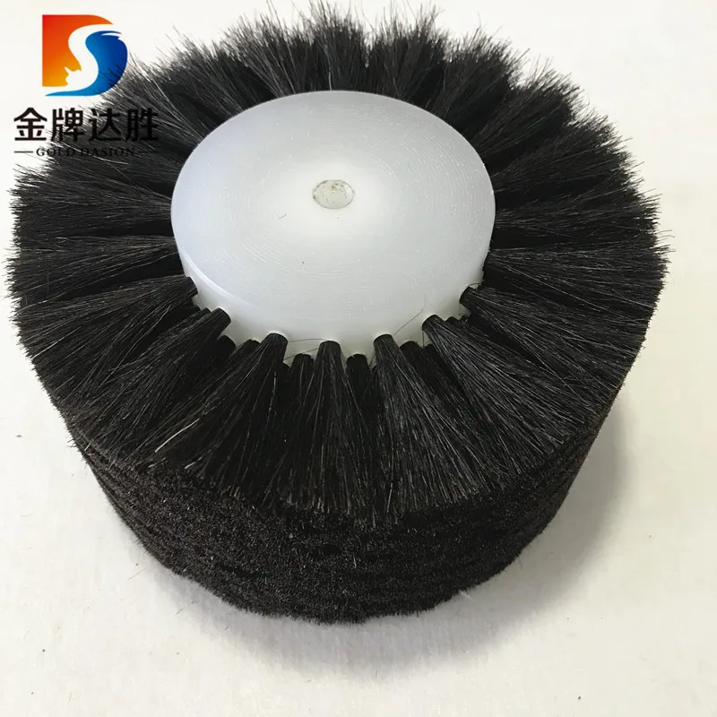 Black cotton bristle shoe cleaning machine  brush