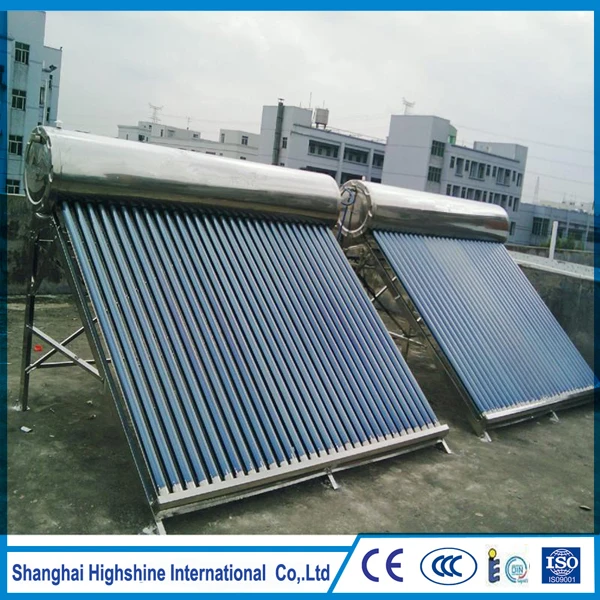Free sample food grade silicon rubber hose pipe nonpressure all stainless steel solar water heater