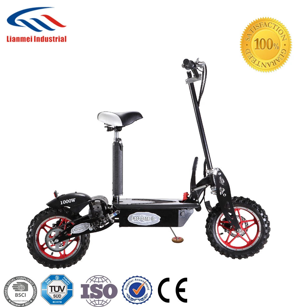 Factory directly 1000w 48v adults foldable electric scooter with seat (LME-1000)