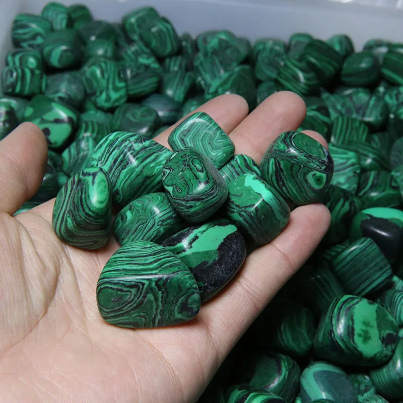 Wholesale  Synthetic Malachite Crystal Tumbled Stone for Healing