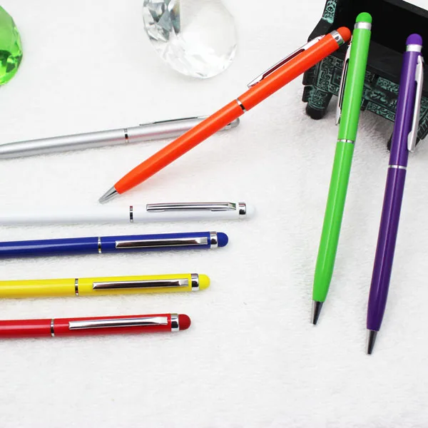 JDB-LO95 Custom Logo Slim and thin metal ballpoint touch pen stainless steel classic cross ball point pen