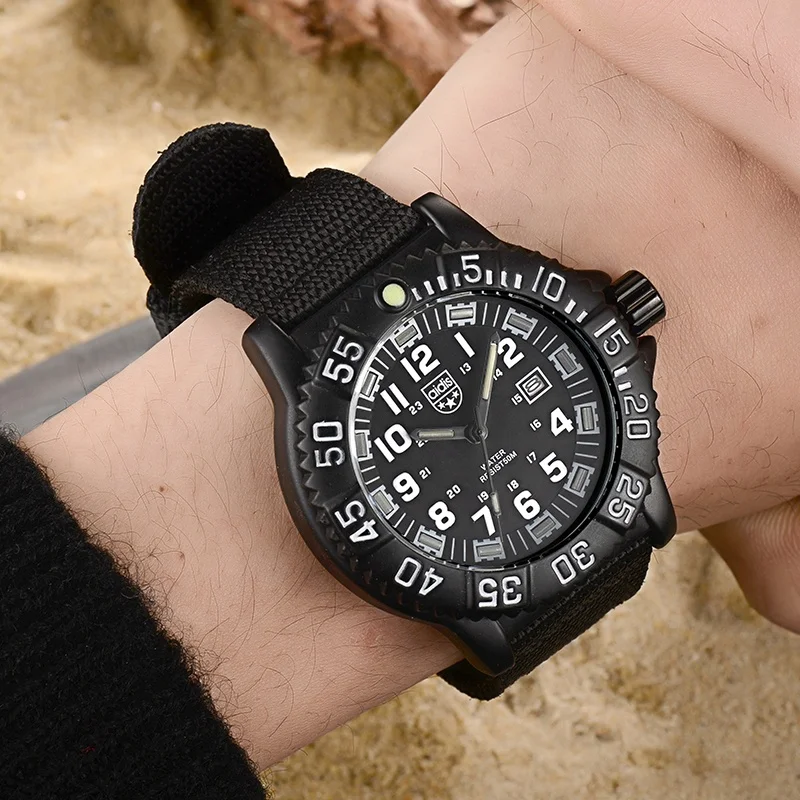 Addies Chronograph Branded Watch Quartz Watch Minimalist OEM Sports Wrist Mens Watch