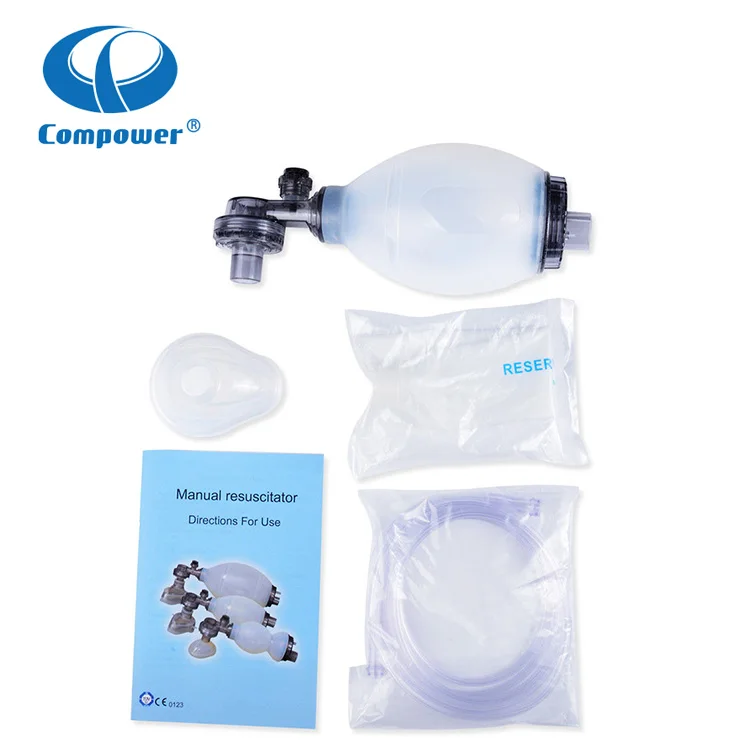 Adult Oxygen Breath Silicone Ambu Bag Manual Autoclavable Resuscitator