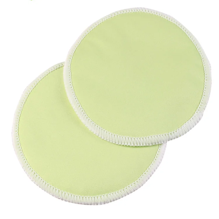 
2020 Ananbaby Contoured Plain Reusable Breastfeeding Pads Organic Bamboo Washable Colorful Nursing Pads 