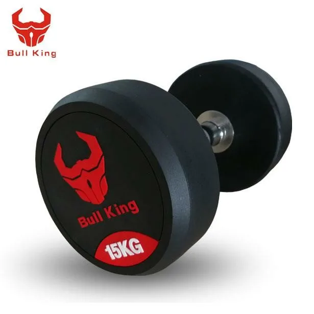 Оборудование для тренажерного зала, тяжелоатлетика, оптовая продажа, набор гантелей с круглой головкой, круглые резиновые гантели