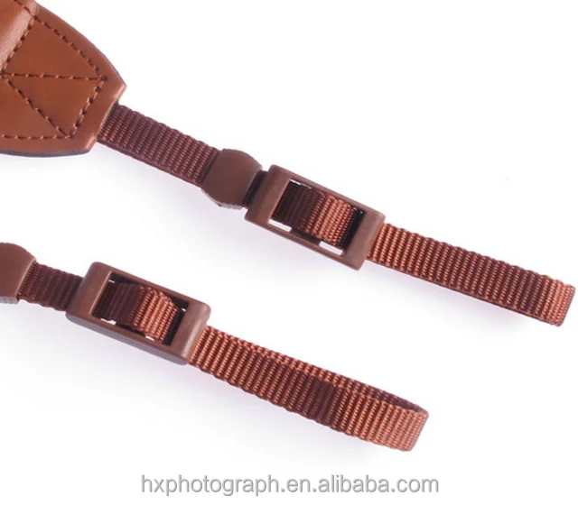 Classic Top Quality Adjustable Cotton Leather Ends Camera Shoulder Neck Strap for Nikon Canon Pentax  DSLR Camera