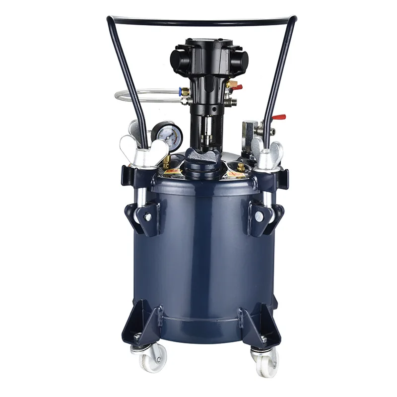 60 Liter Pneumatic Paint Pressure Pot Automatic Agitating Spray Paint Pressure Pot Tank with Air Powered Mixing Agitator Sprayer