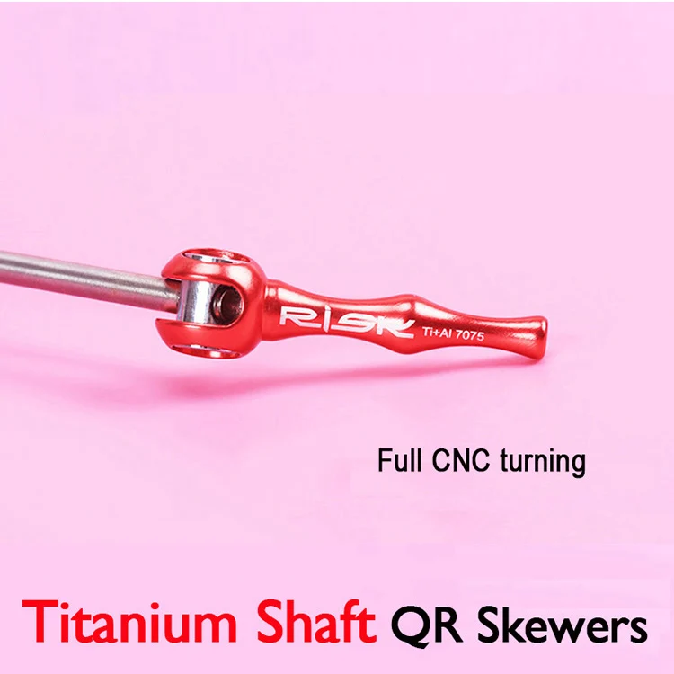 RISK Ultralight Quick Release Rod Road Bicycle QR Skewer Lever Titanium Shaft Rod Axis Aluminum Alloy For MTB Mountain Bike Hub