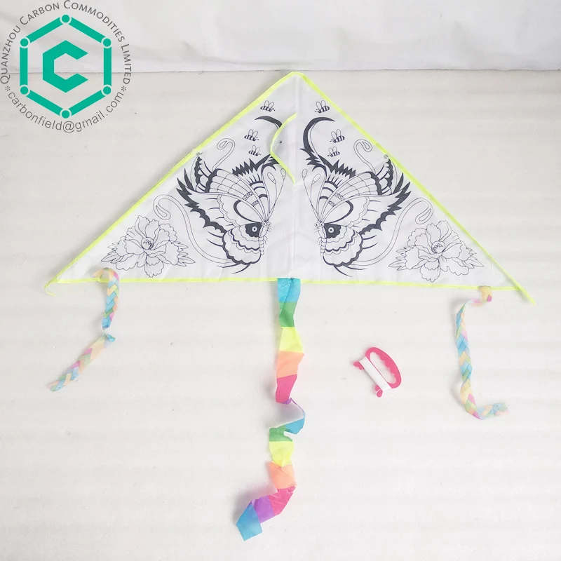 USA market children outdoor toy flying kite with butterfly printing