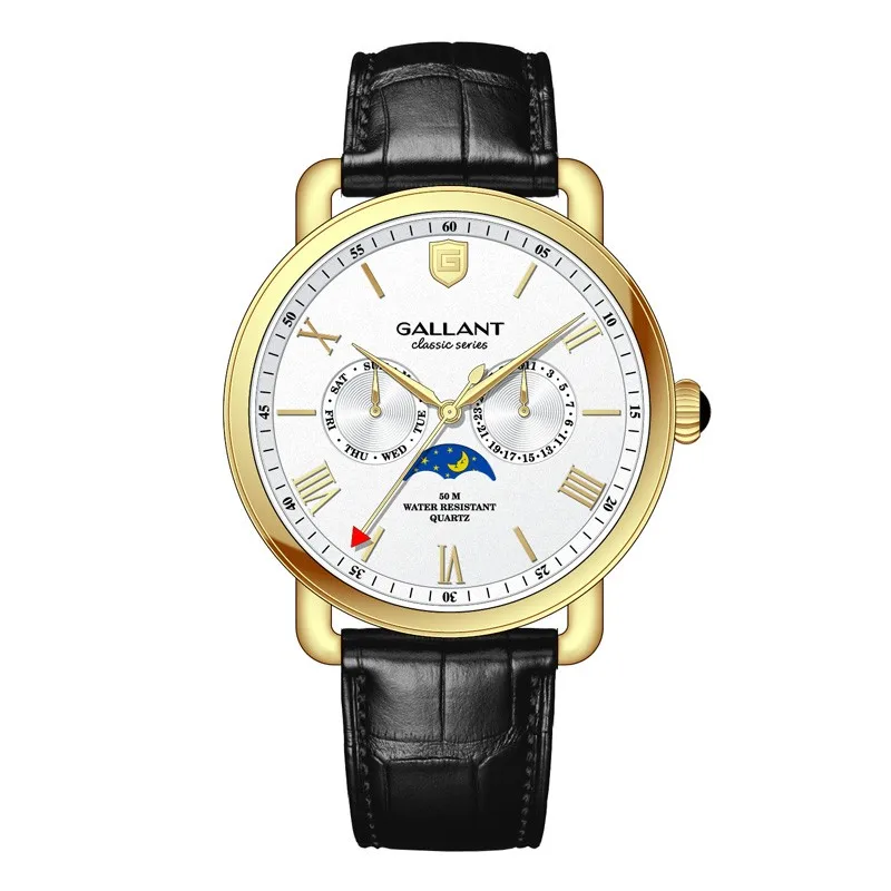 2022 Customized logo  stainless steel japan movt chrome watches