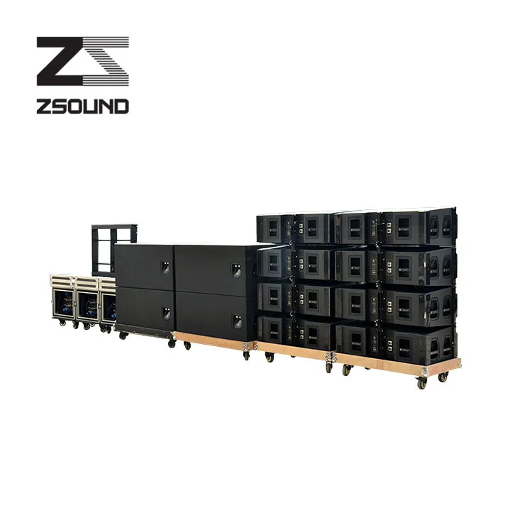
ZSOUND audio line array + line array tower powered + line array system active 