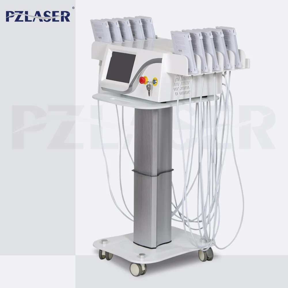 Non Surgical Liposuction! Professional Lipo Laser Body Slimming Machine / Cool Lipo Laser Portable Liposuction Device