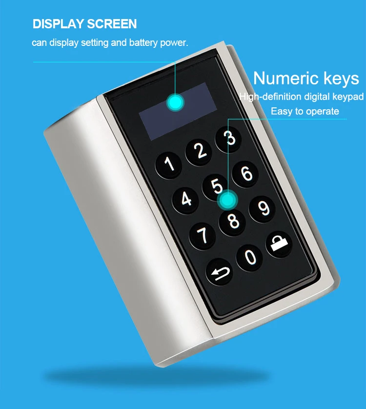 WE.LOCK 304 Stainless Steel Keyless Hotel Door Lock