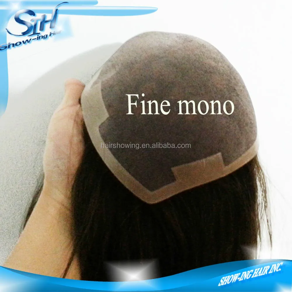 Customized human hair women topper hair replacement