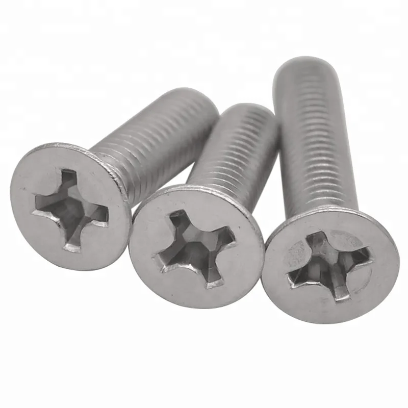 M8 M20 Stainless Steel SS 316 A4 70 80 Phillips Flat Head Machine Screw