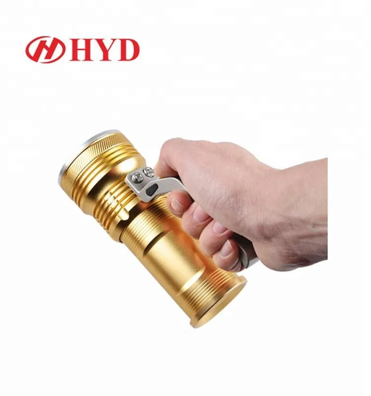Handheld flashlight 30000lumens rechargeable flash light led searchlight