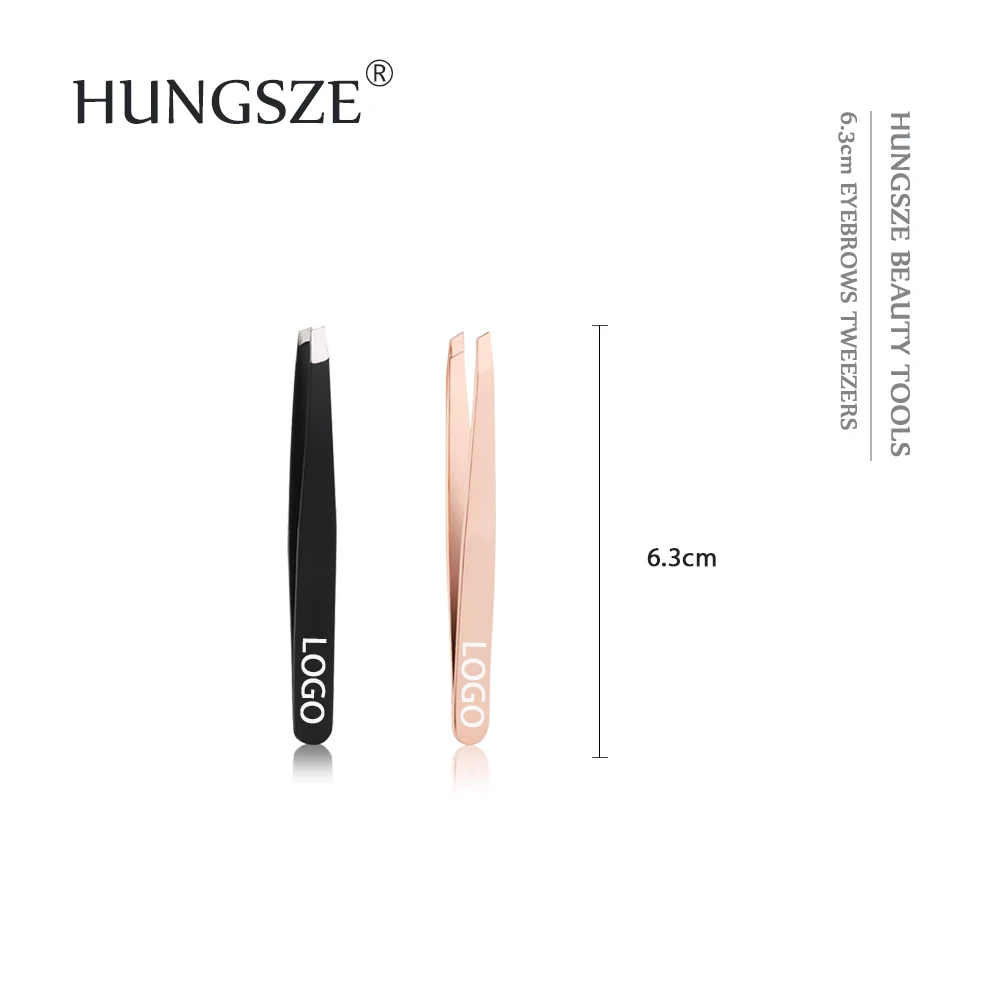 
mini stainless steel eyebrow tweezers light 6.3cm 