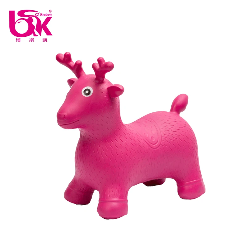 
Colorful Child Non-toxic Inflatable Jumping Riding Horse Animal Toy 