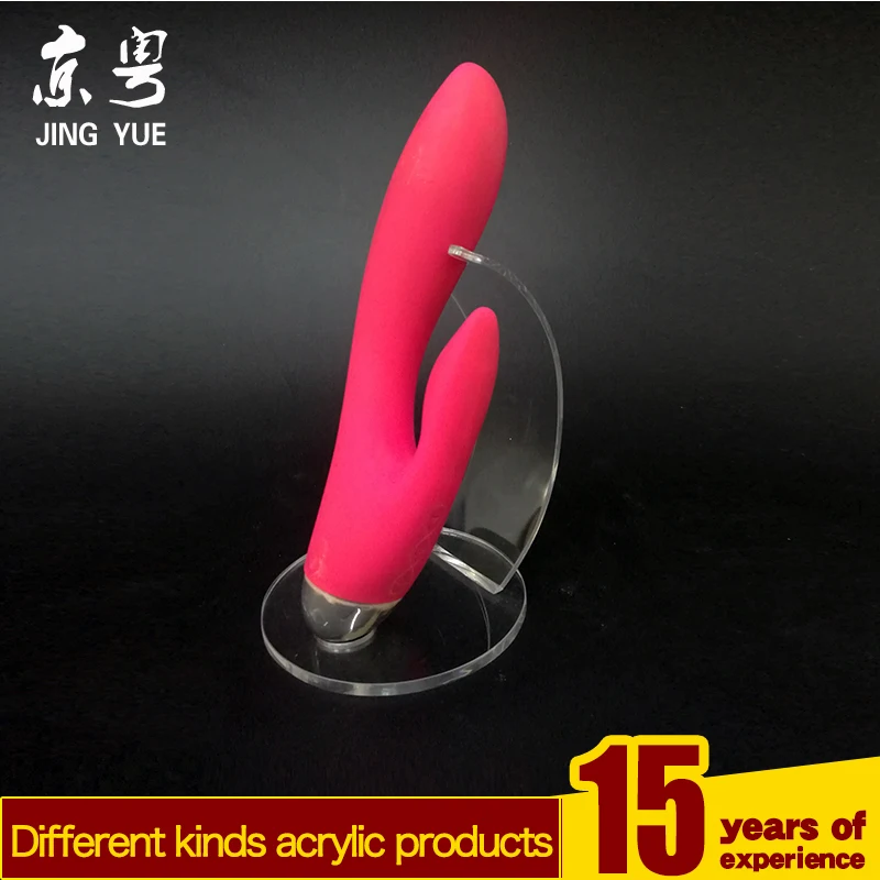 Factory custom clear desk top pmma plexiglass acrylic sex toy vibrator display stand holder acrylic stand for erotic toy