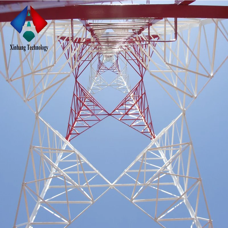 Factory Supplier Communication Bts Fm Radio TV Satellite Tubular Steel 4 Legs Lattice Tower