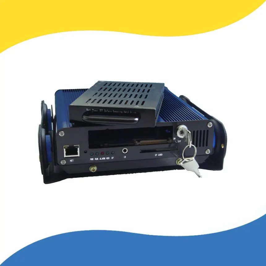 HDD 4ch цифровой автомобильный видеорегистратор/черный ящик автомобиля с поддержкой Wifi, внешнего GPS-приемника