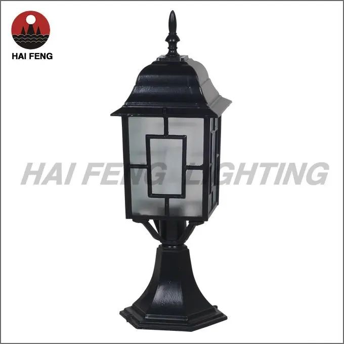 150*460 мм античная газон свет черный алюминиевая напольная лампа для