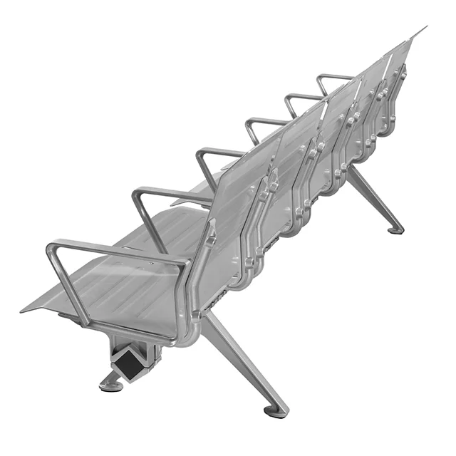 3 Seater medical office hospital Aluminum alloy metal waiting room airport  railway station railway station chairs