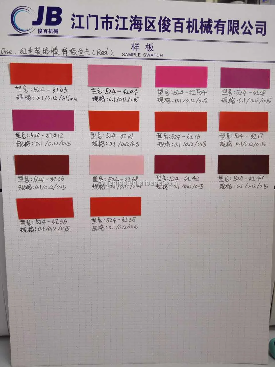 Waterproof zipper film for Garment Made Seam tape for clothing