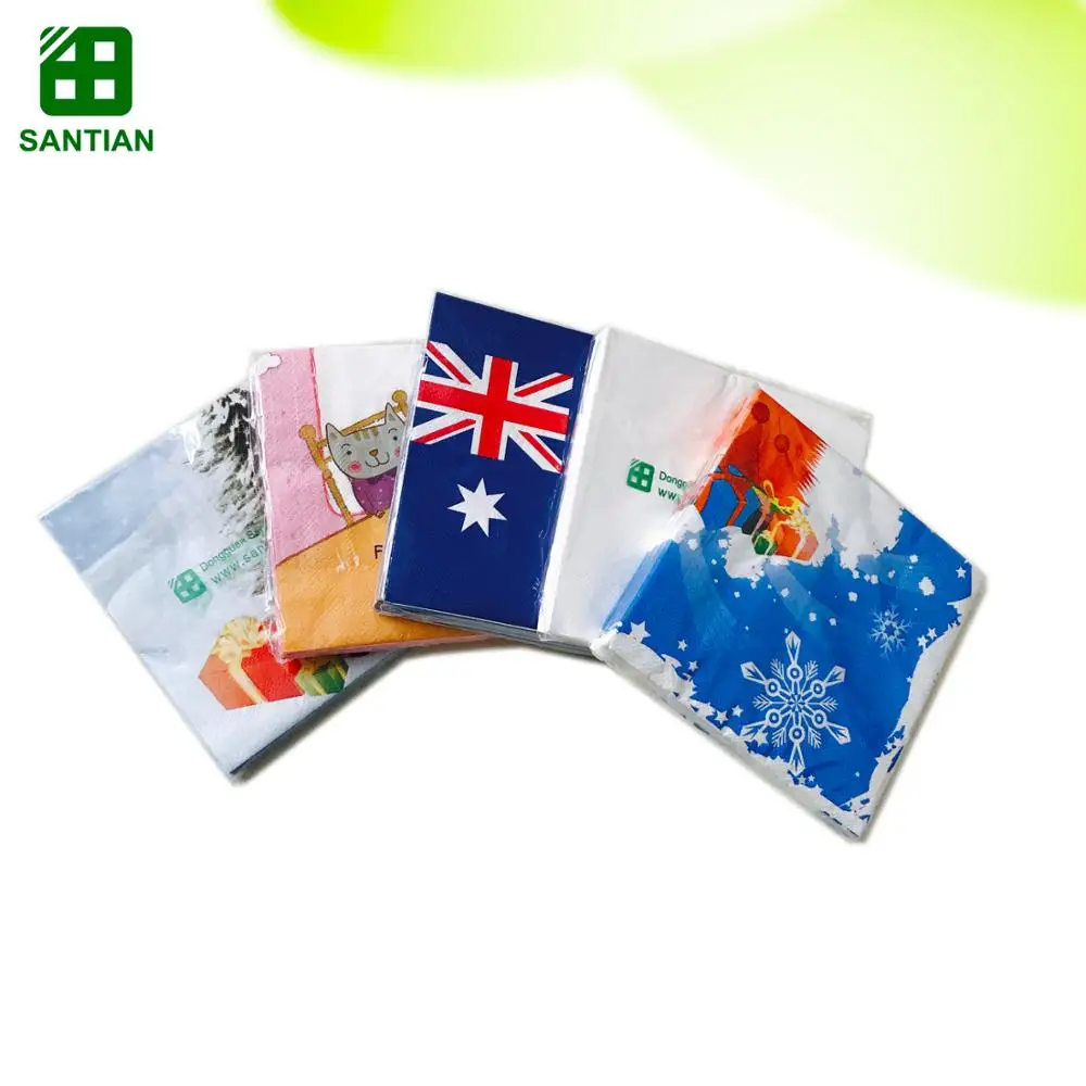 High Quality Personalized Pattern Printed Paper Dinner Napkins