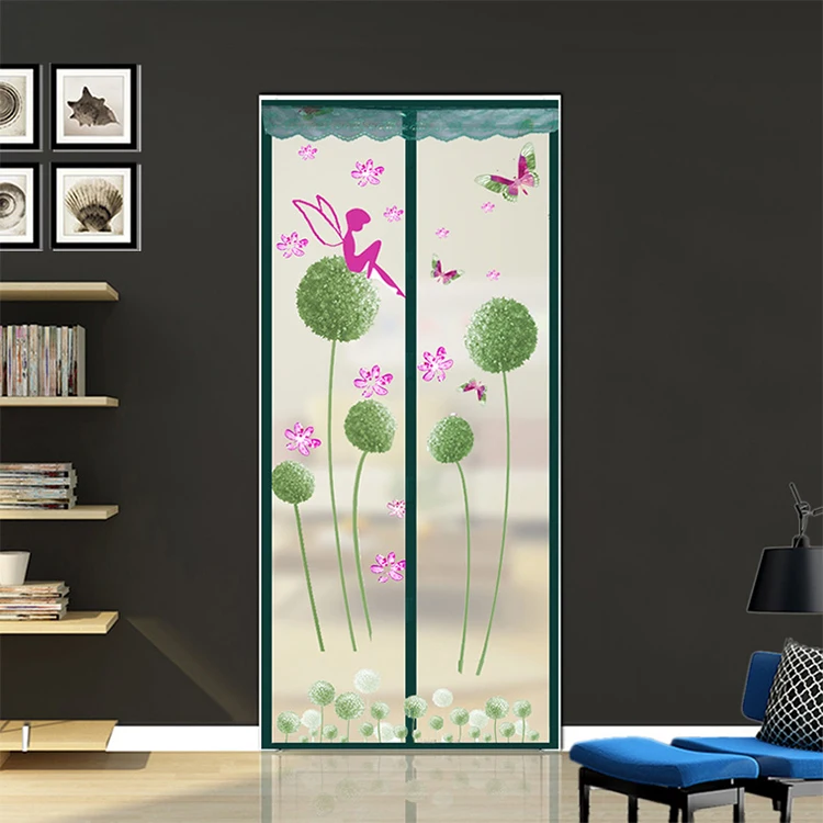 BaiChuan Hot Sell folding door curtain magnetic soft screen door