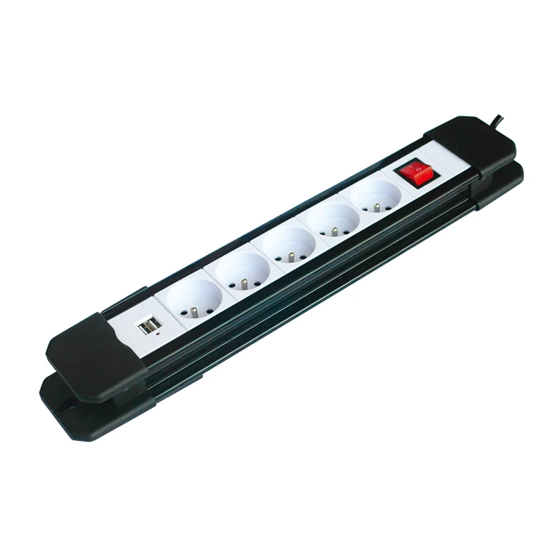 Extension Cord Surge Protector Power Strip Wall Mount Plug Electrical Socket Switches