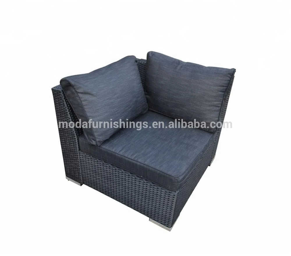 Garden Outdoor Patio Furniture Wicker L Shaped Rattan Sofa Sets