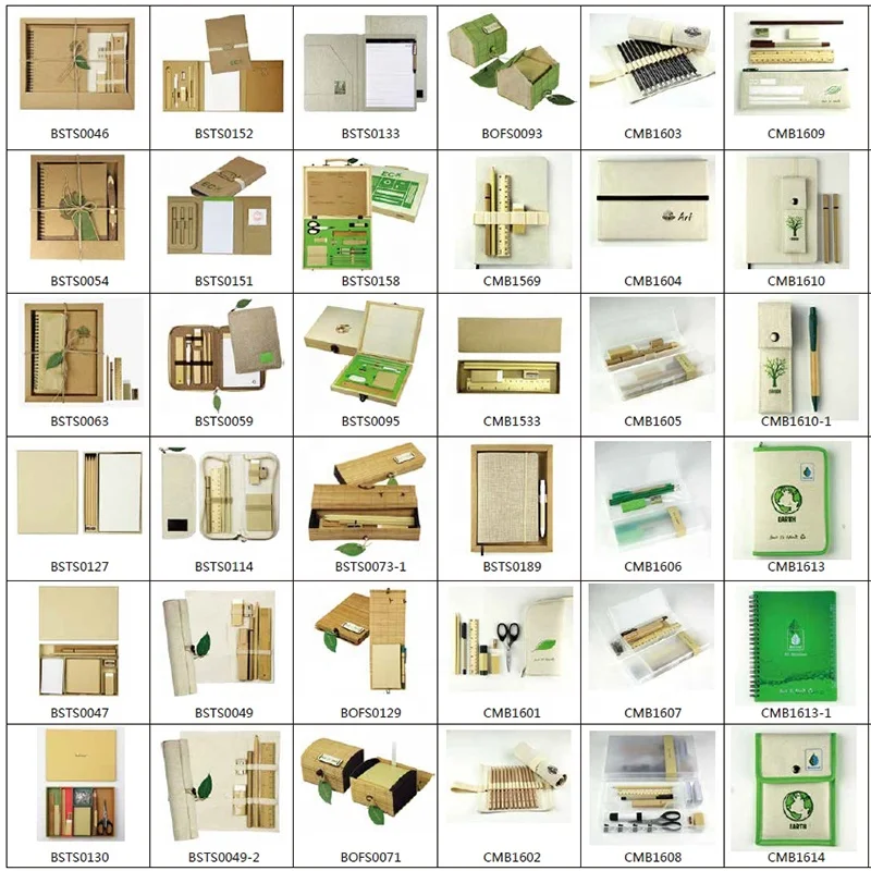 ECO FRIENDLY STATIONERY SET