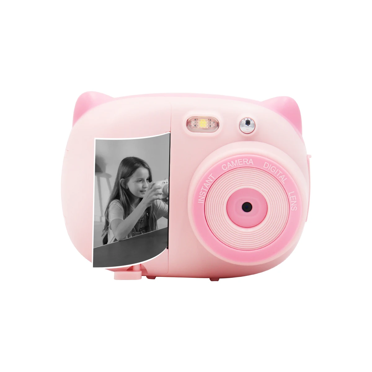 WIFI Kids Digital Camera Instant Camera print black and white photo with2.4inch IPS screen 15.0MP Photo HD1080P 30FPS Video