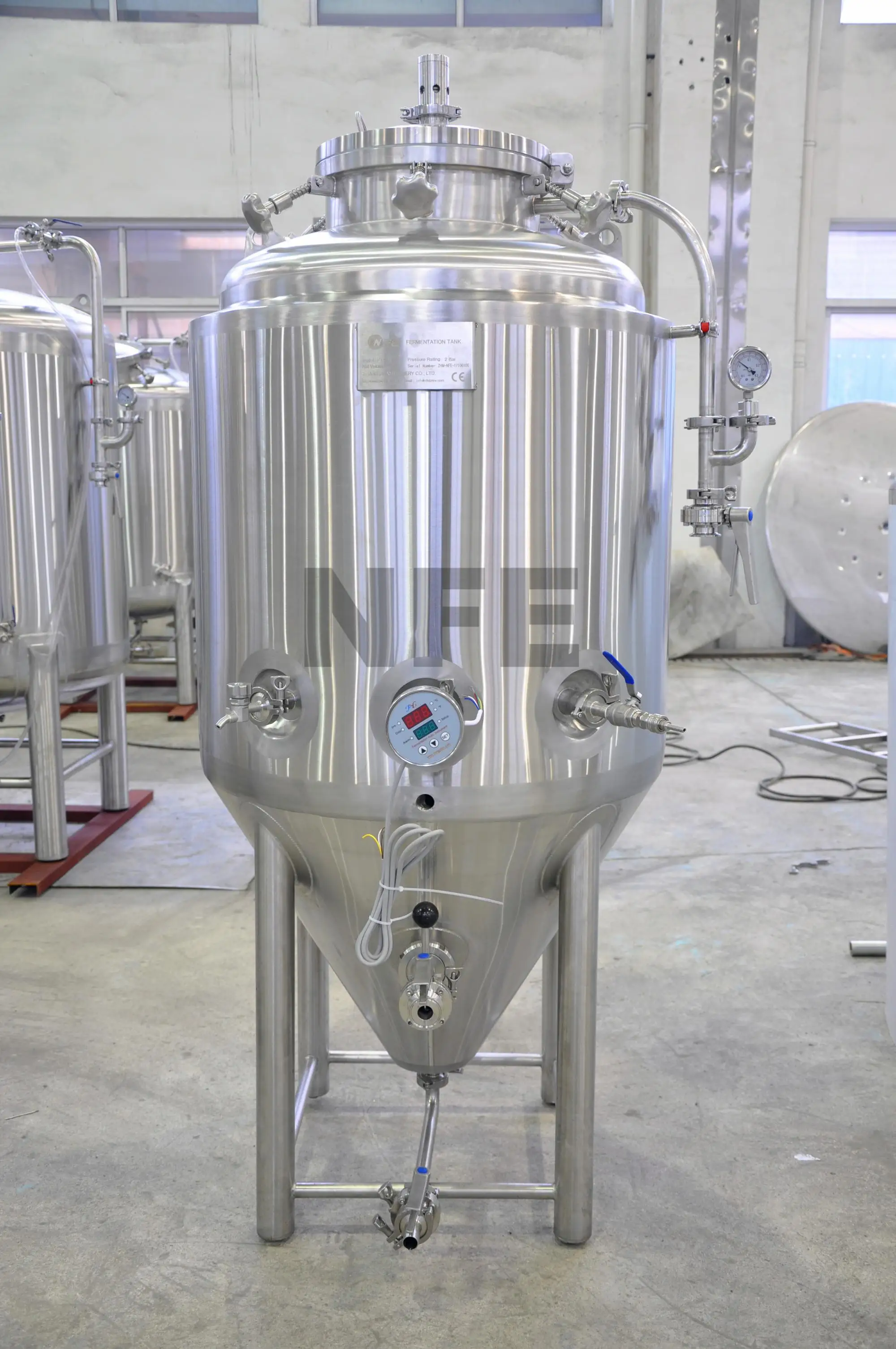 
250l 2 bbl Beer Brewing Turnkey Fermenter System 25 Gallon skid Conical Fermenter 