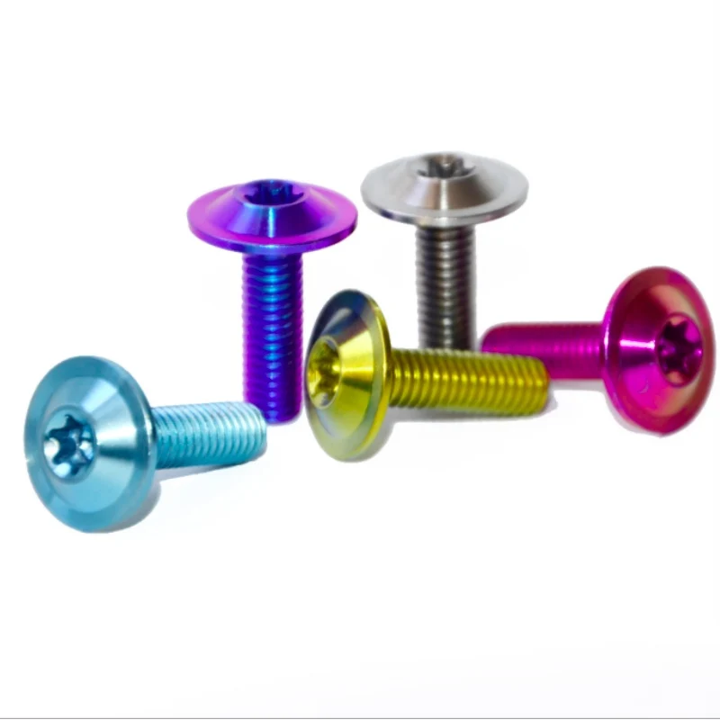 Titanium Dome Head Bolt M6 x (1.00mm) x 40mm Full Thread titanium bolt colorful