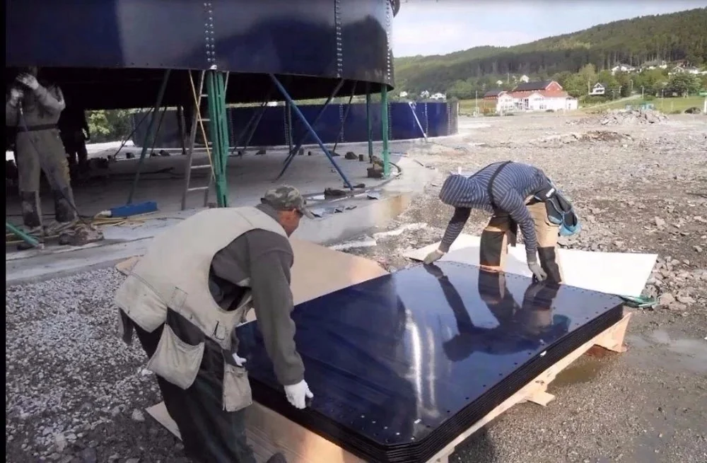 BSL professional biogas equipment methane gas storage FRP cylindrical tank