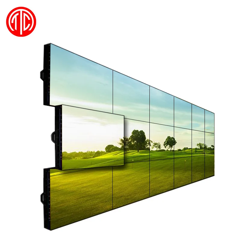 
2018 Multiple advertising 4k led video wall tv display, 3*3 Multi screen DID lcd video wall 