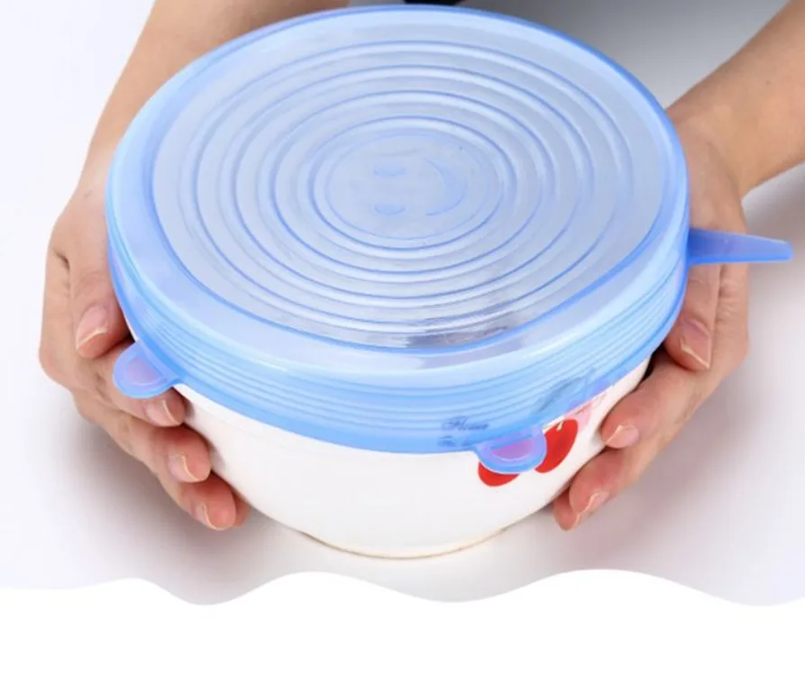 Reusable Durable and Expandable Silicone Stretch Lids And Cover