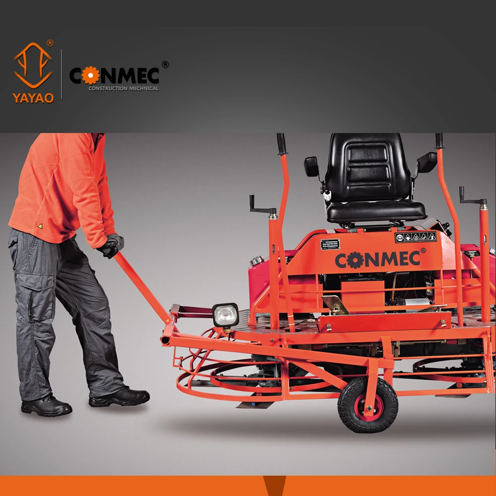 
CONMEC CRTS836 Concrete Ride-on Finishing Power Trowel Machine with Honda GX690 engine 