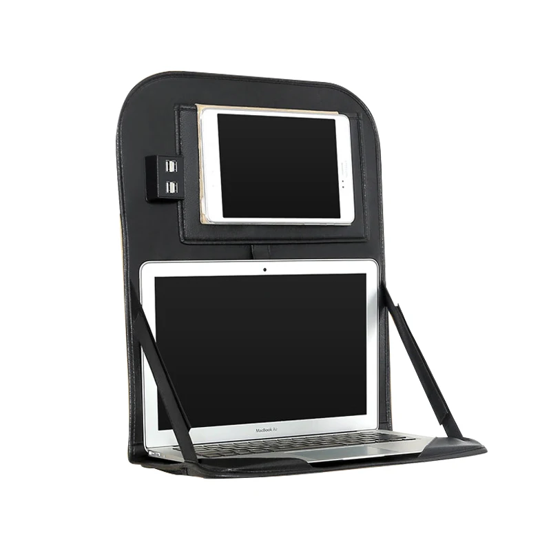 SN-Y-062 автомобильный планшет на заднее сиденье 4 USB зарядное устройство Карманный складной держатель для ноутбука лоток Органайзер на заднее сиденье автомобиля