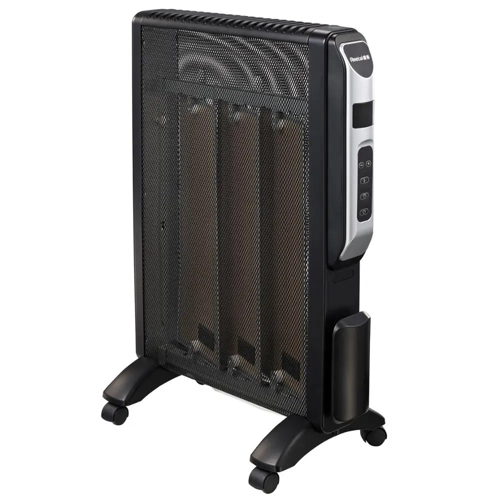 1500W electric digital remote control mica flat heater