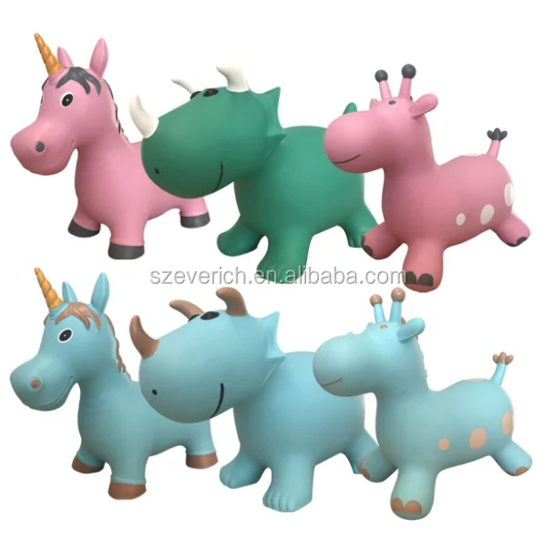 Прыгающее животное с ручным насосом, надувной космический бункер, прыгающее животное