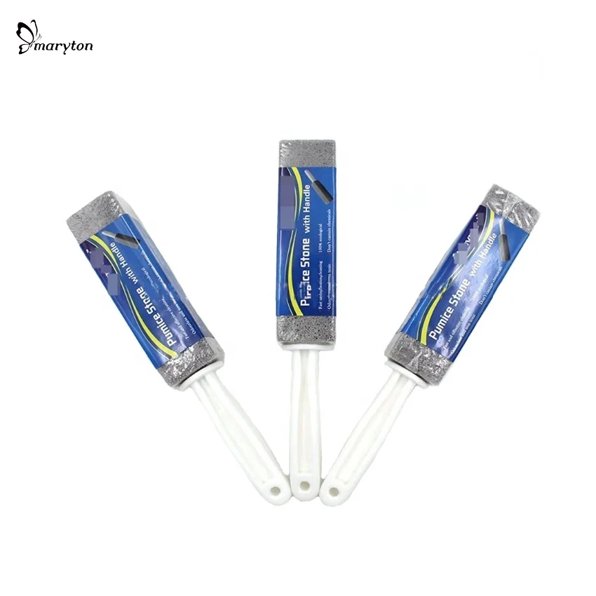 Multi-Purpose Pumice Stone Cleaning Stick with Handle for Toilet Bowl Rust Grill Household Cleaning