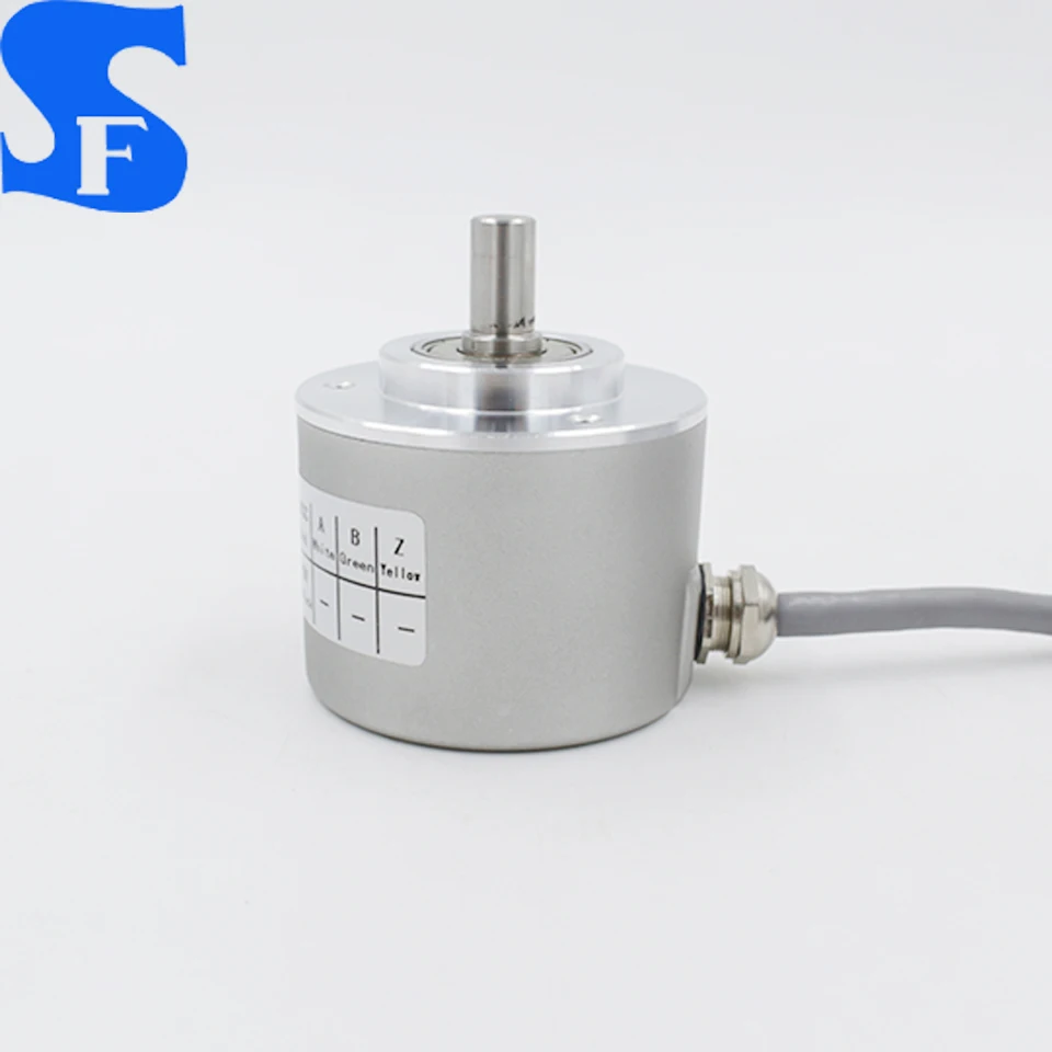 6mm shaft 2500ppr high resolution solid shaft optical incremental rotary encoder