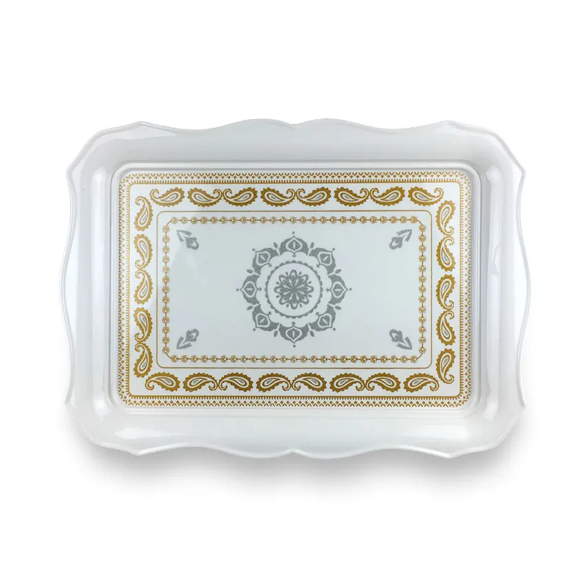 Оптовая продажа 20 дюймов меламина большой декоративный пластик поднос