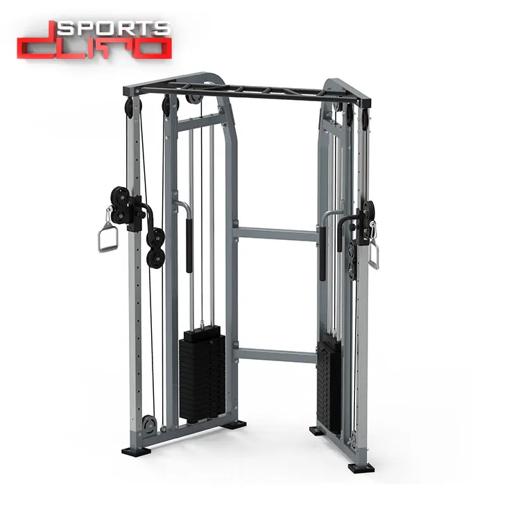 Customized manufacturer sliver fitness equipment exercise sports dual cable cross