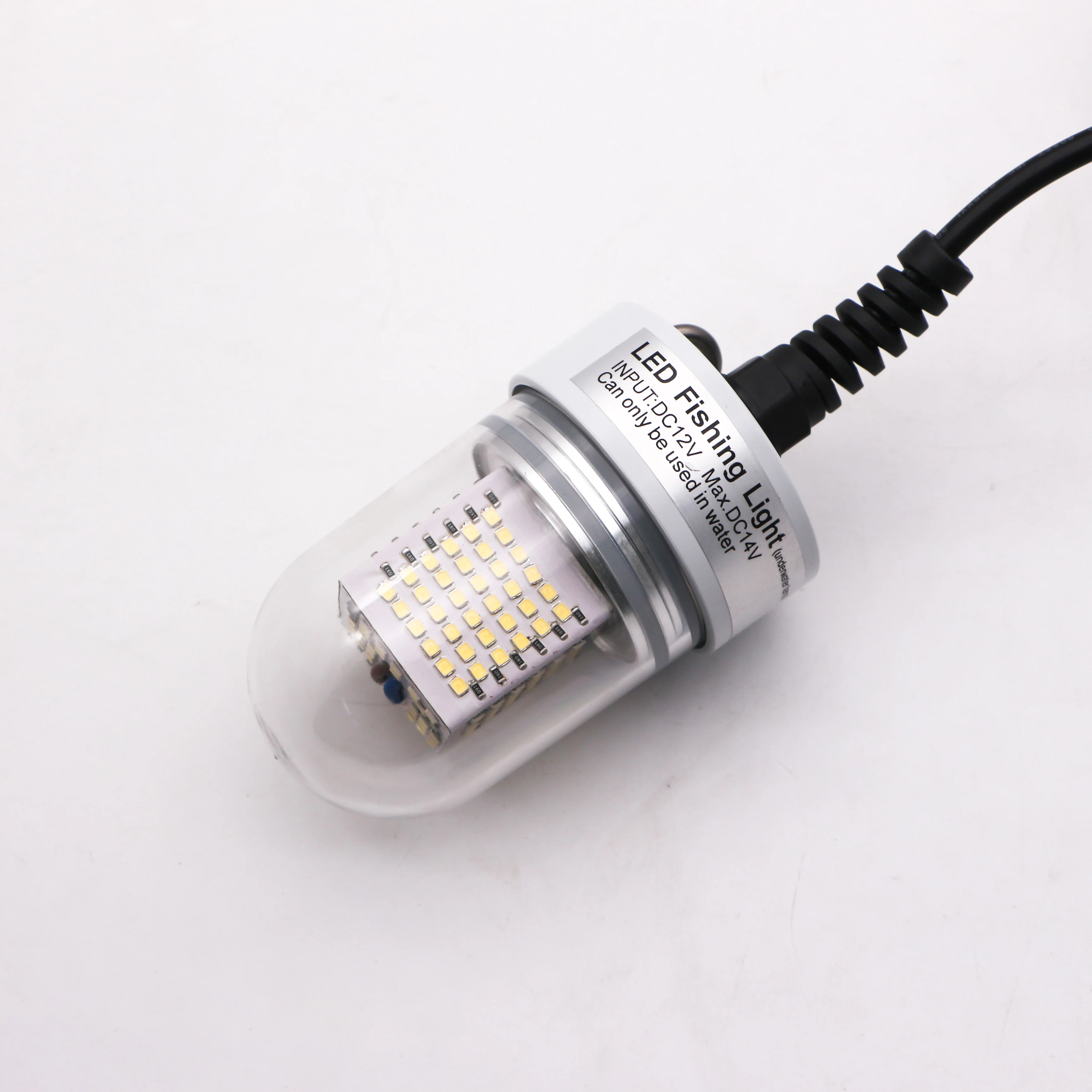 Shenzhen factory 80W 8000lm led underwater light 12v DC white blue green Squid fishing led light