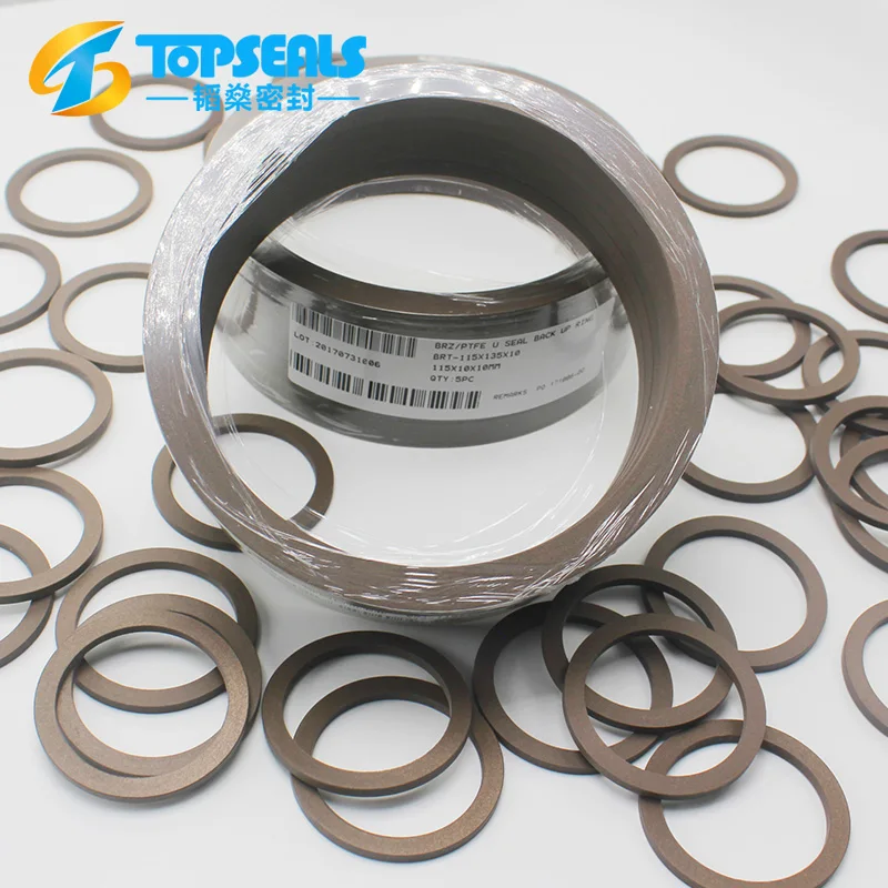 70X83X3Mm Good Quality Wear Resistance Bronze Filled Ptfe Back Up Ring
