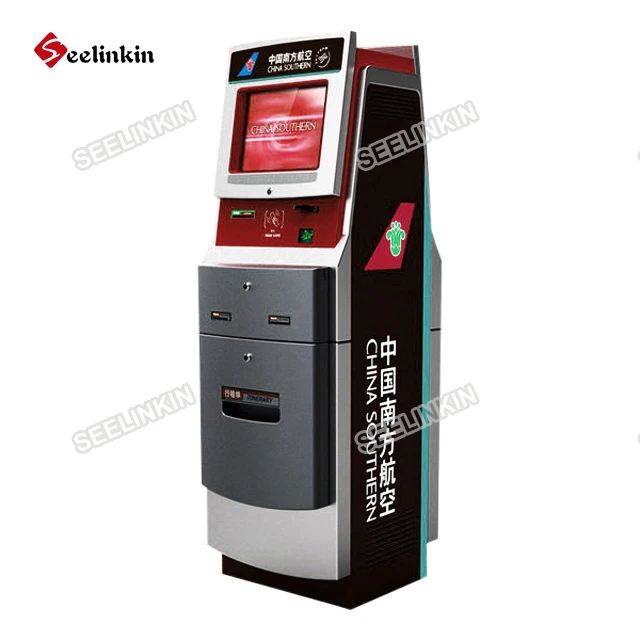 Metal Standalone computer Cheap Business Card Dispenser Kiosk Design